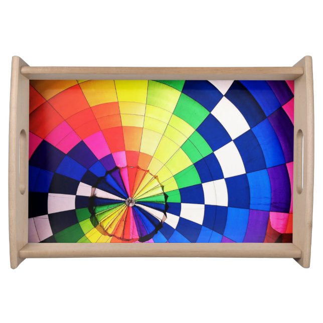 Vibrant Geometric Circles Serving Tray (Front)