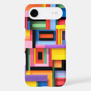 Vibrant Geometric Color Blocks iPhone 17 Air Case