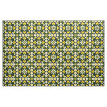 Vibrant Geometric Floral Design Fabric