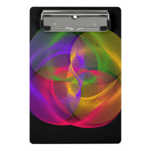 Vibrant Geometric Glossy Mini Clipboard