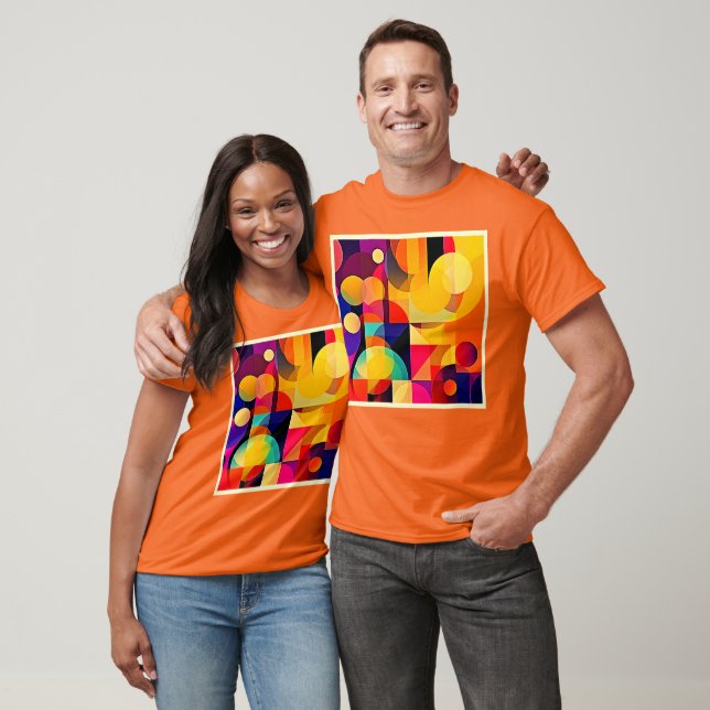 Vibrant Geometric Harmony T-Shirt (Unisex)