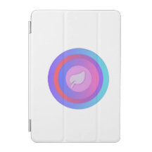 Vibrant Geometric Leaf Abstract iPad Case