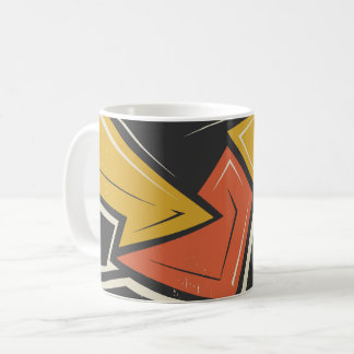 Vibrant Geometric Street Art Coffee Mug