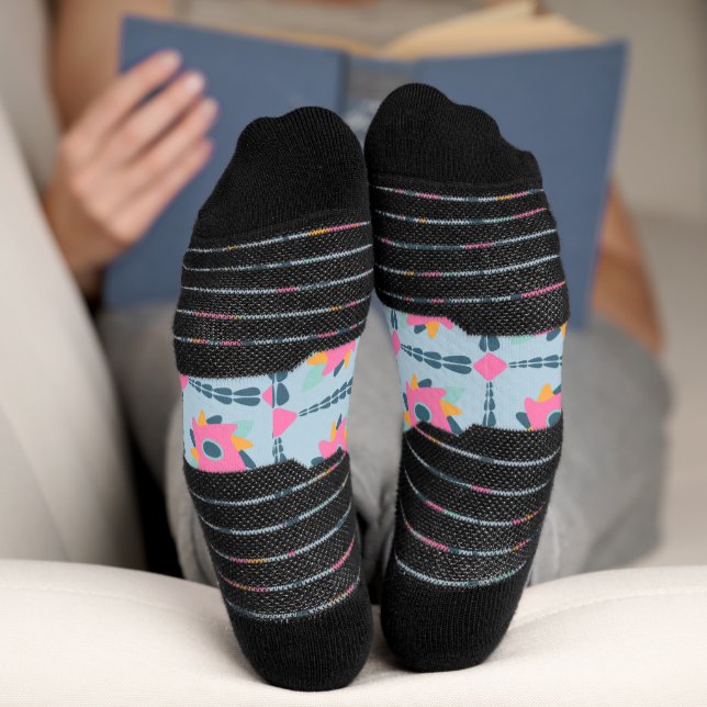 Vibrant Geometric Tile Design Socks (Bottom)