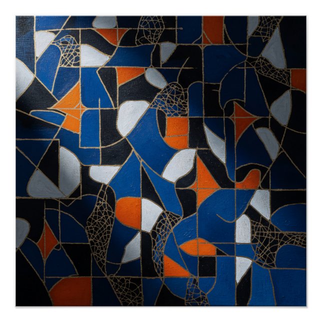 Vibrant Geometry Poster (Front)