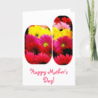 Vibrant Gerbera Daisies Happy Mother's Day Card