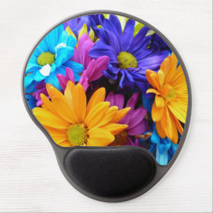 Vibrant Gerbera Daisy Bouquet Gel Mouse Pad