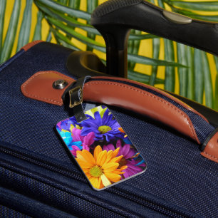 Vibrant Gerbera Daisy Bouquet Luggage Tag