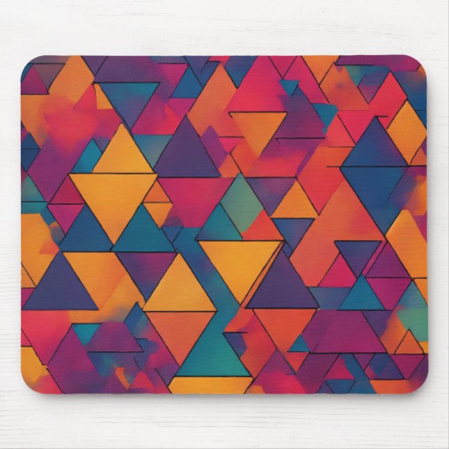 Vibrant Glide: Colorful Flat Mouse Pad" Pad (Front)