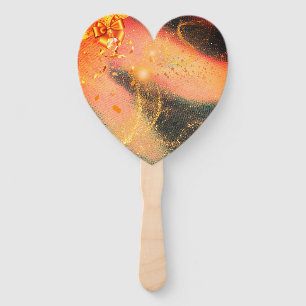Vibrant Gold Hand Fan
