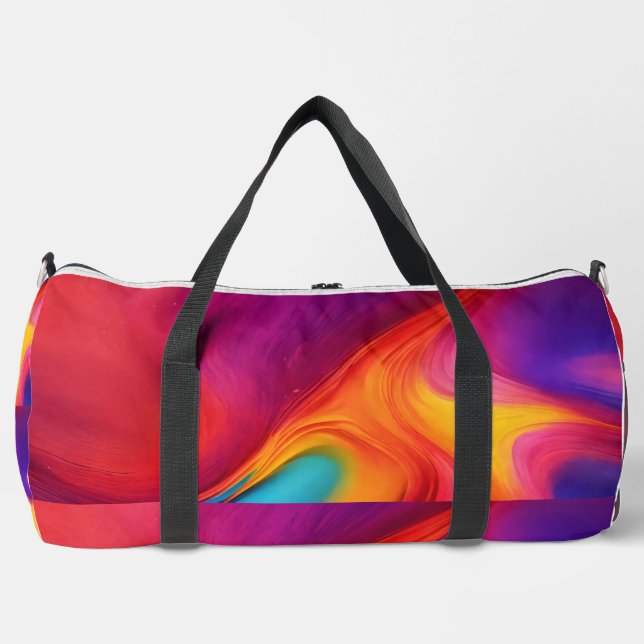 "Vibrant Gradient Splash Bag Texture:  (Front)