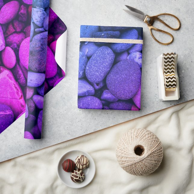 Vibrant Gradient Stones Photography Wrapping Paper (Crafts)