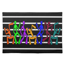 Vibrant Graphic Dancers