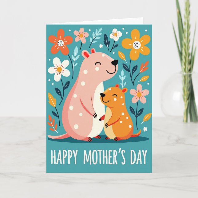 Vibrant Graphic Mothers Day Card (Front)