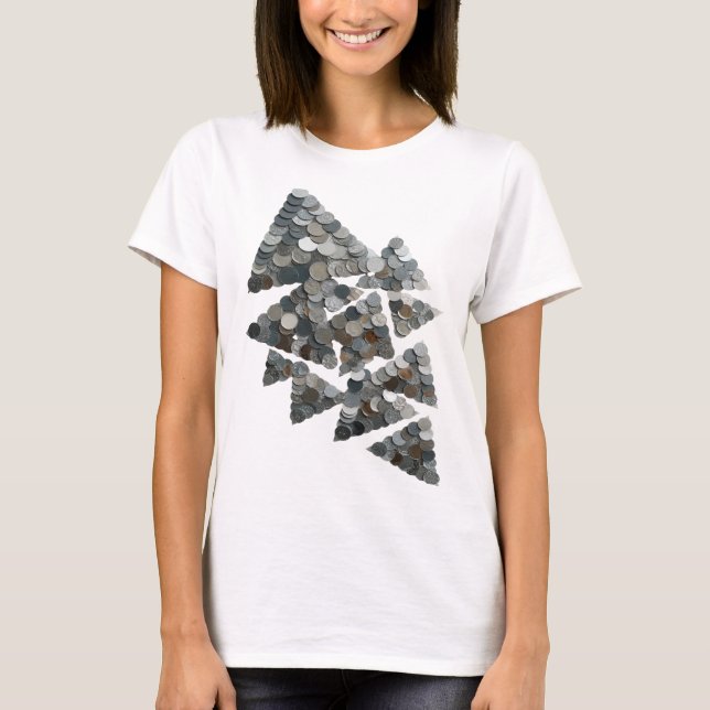 Vibrant Gray TREE Custom Design T-Shirt (Front)