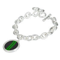 Vibrant Green Carbon Fiber Style Racing Stripes