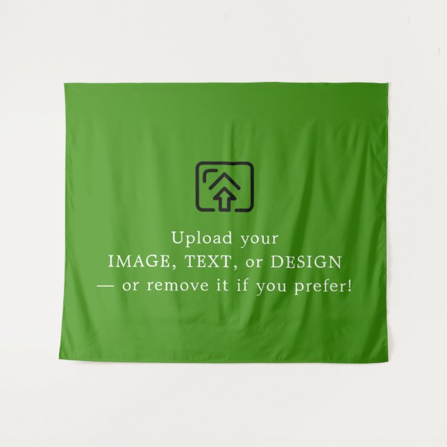 Vibrant Green Christmas Tapestry for Festive Walls (Front (Horizontal))