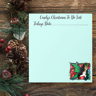 Vibrant Green Fantasy Masquerade Fairy Christmas  Notepad