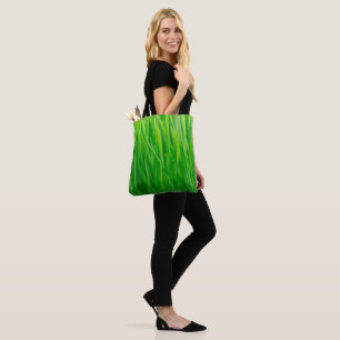 Vibrant Green Fresh Wheatgrass  Tote Bag
