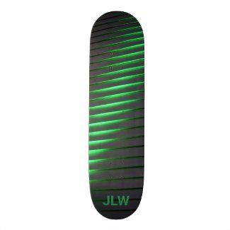 Vibrant Green Stripes and Black