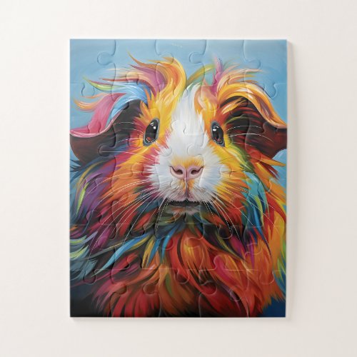 Vibrant Guinea Pig Jigsaw Puzzle