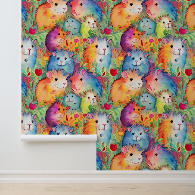 Vibrant guinea pigs wallpaper  (Application)