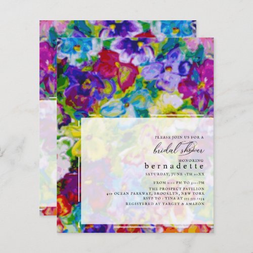 Vibrant Hand Painted Floral Bridal Shower
