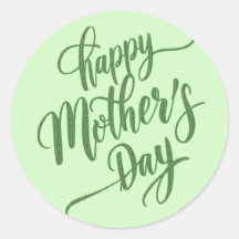 Vibrant Happy Mother's Day Light Green