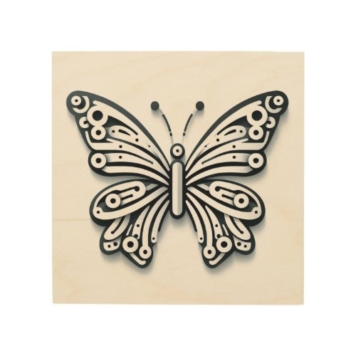 Vibrant Harmony Butterfly Wood Wall Art