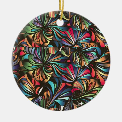 Vibrant Harmony Colorful Ceramic Ornament