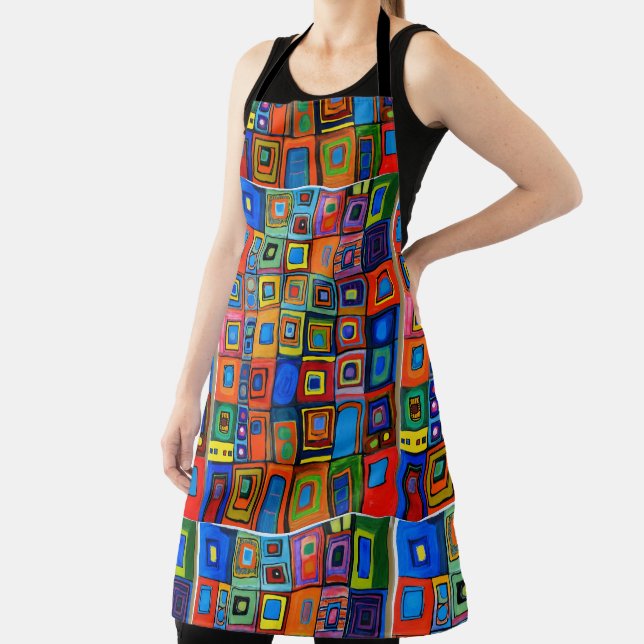 Vibrant Harmony: Homage to Hundertwasser Apron (Insitu)