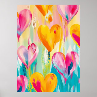 Vibrant Heart Art Print