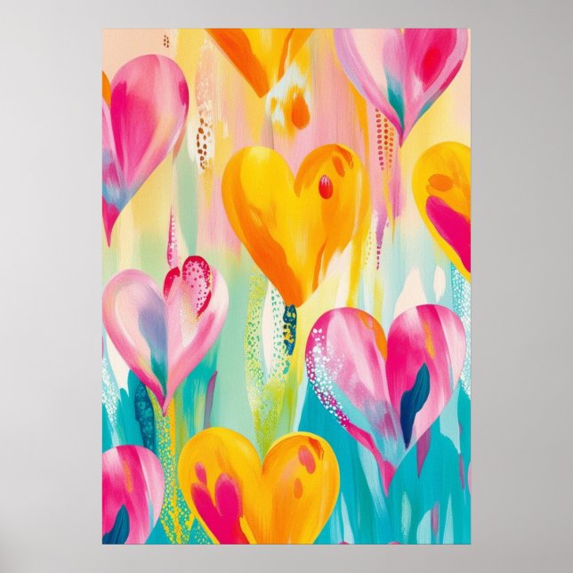 Vibrant Heart Art Print (Front)