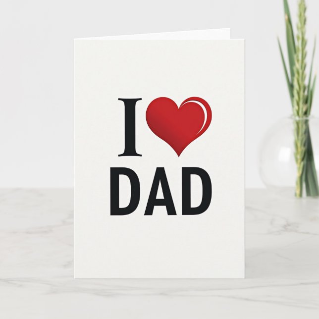 Vibrant Heart I Dad Card (Front)