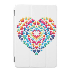 Vibrant Heart Tie-Dye iPad Mini Cover