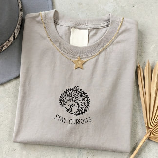 Vibrant Hedgehog Quote Tee for Him or Her