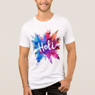Vibrant Holi Splash Graphic Tee