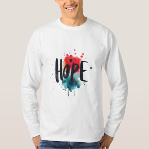 Vibrant HOPE Watercolor Inspirational  T-Shirt
