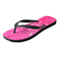 Texture Phot Vibrant Hot Pink Glitter Sparkle Texture Photo Flip Flops | Zazzle