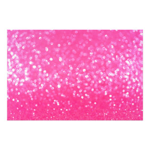 Vibrant Hot Pink Glitter Sparkle Texture Photo Print