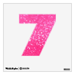 Vibrant Hot Pink Glitter Sparkle Texture Photo  Wall Decal