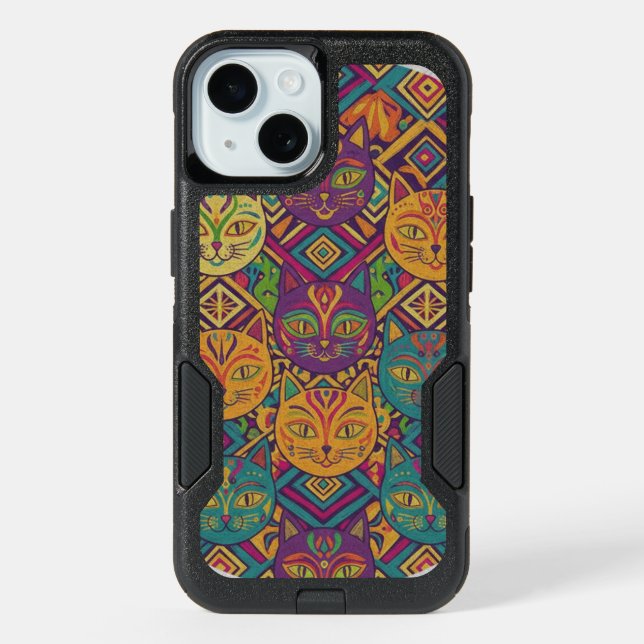 Vibrant Huichol Animal Spirit Phone Case (Back)