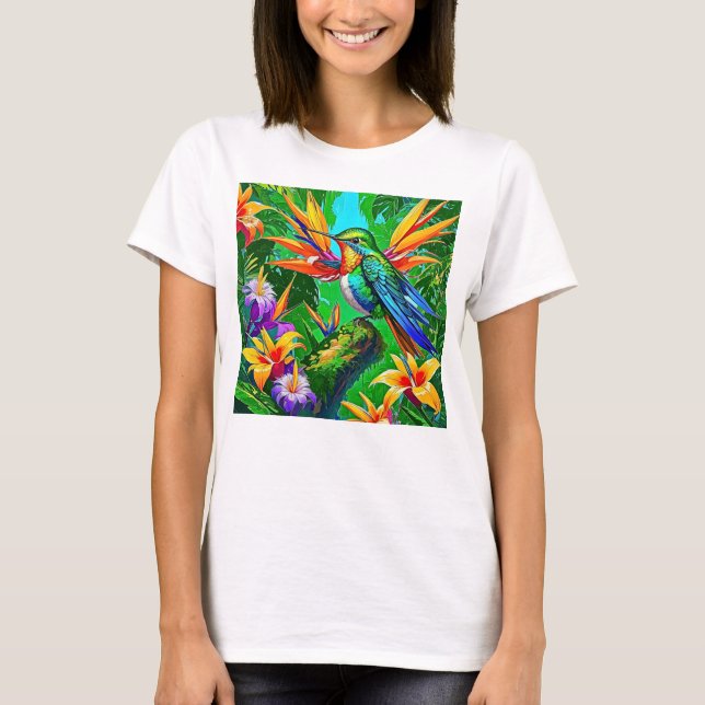 Vibrant Hummingbird Dream T-Shirt (Front)