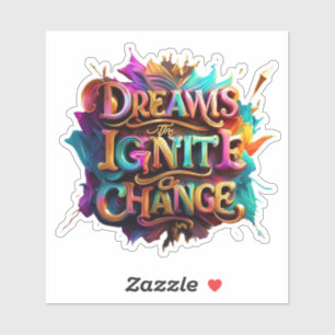 "Vibrant Imagination" Sticker