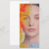 Vibrant Impasto Abstract Portrait (Front/Back)