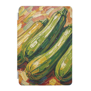 Vibrant Impasto Zucchini Painting iPad Mini Cover