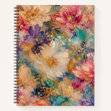 Vibrant Impressionist abstract Floral Oil Painting
