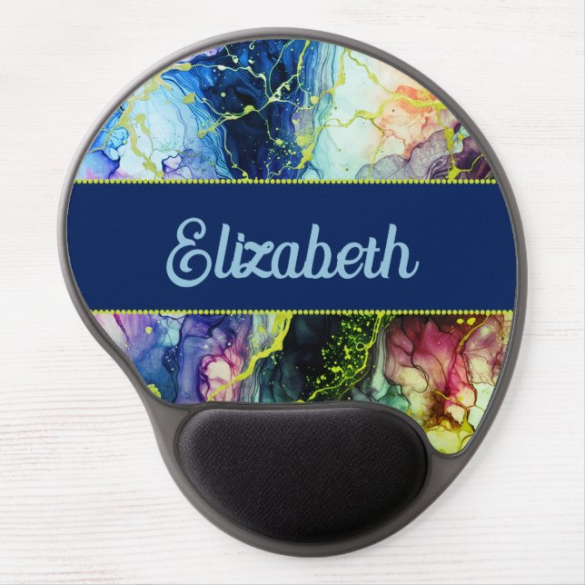 Vibrant Ink Fusion Gel Mouse Pad (Front)