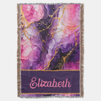 Vibrant Ink Fusion Throw Blanket