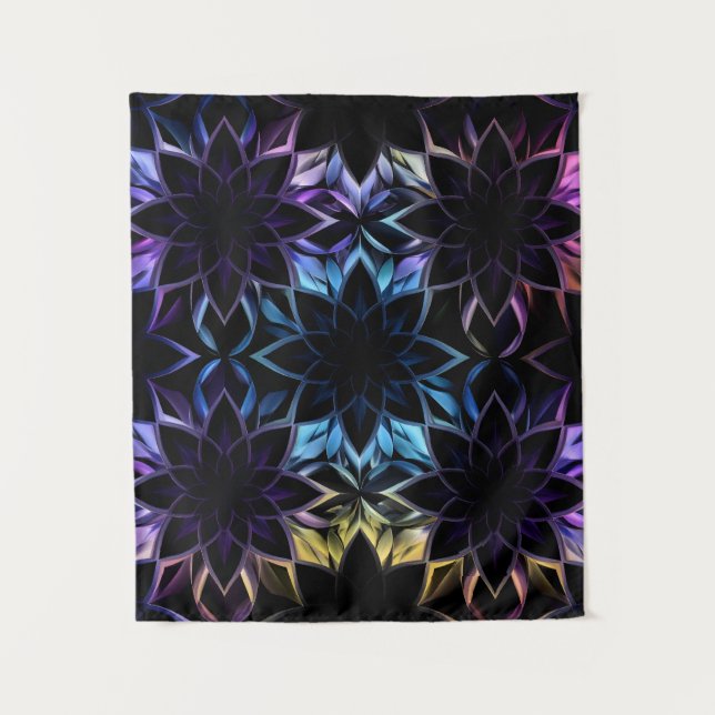 Vibrant Iridescent Geometric Tapestry (Front)